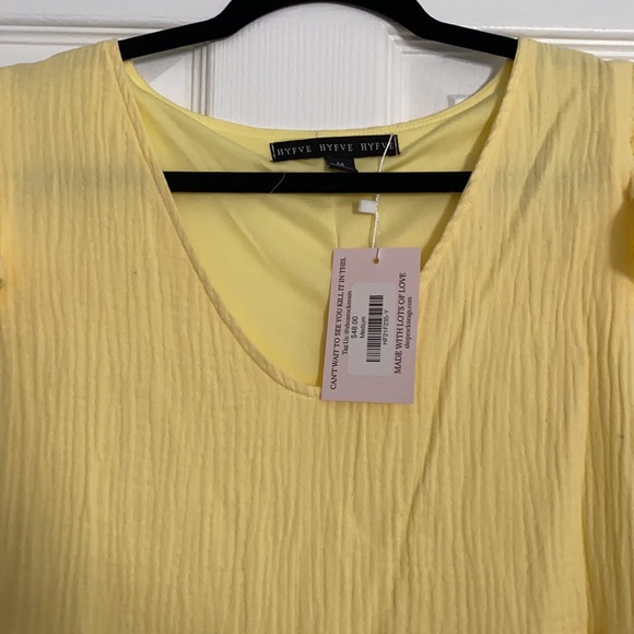 Rock n Rags Yellow Mini Dress Size Medium - Picture 2 of 3